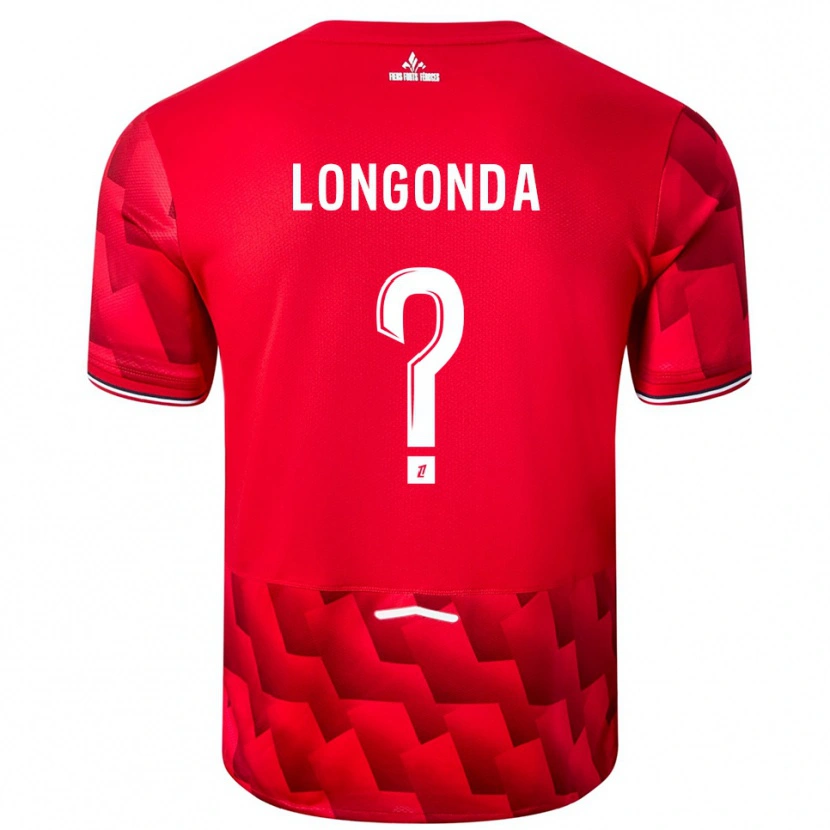 Danxen Kid Jean-Pierre Longonda #0 Red White Home Jersey 2025/26 T-Shirt