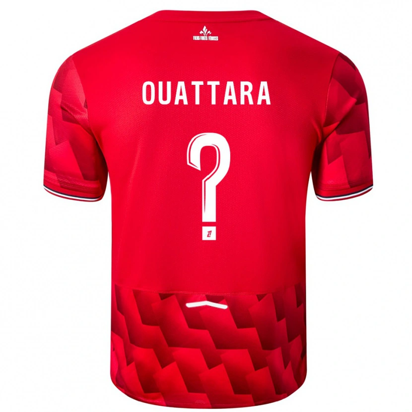 Danxen Kid Fadiga Ouattara #0 Red White Home Jersey 2025/26 T-Shirt