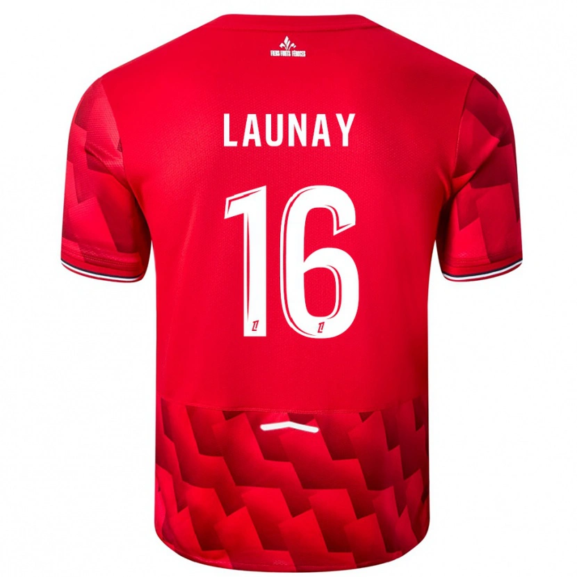 Danxen Kid Elisa Launay #16 Red White Home Jersey 2025/26 T-Shirt