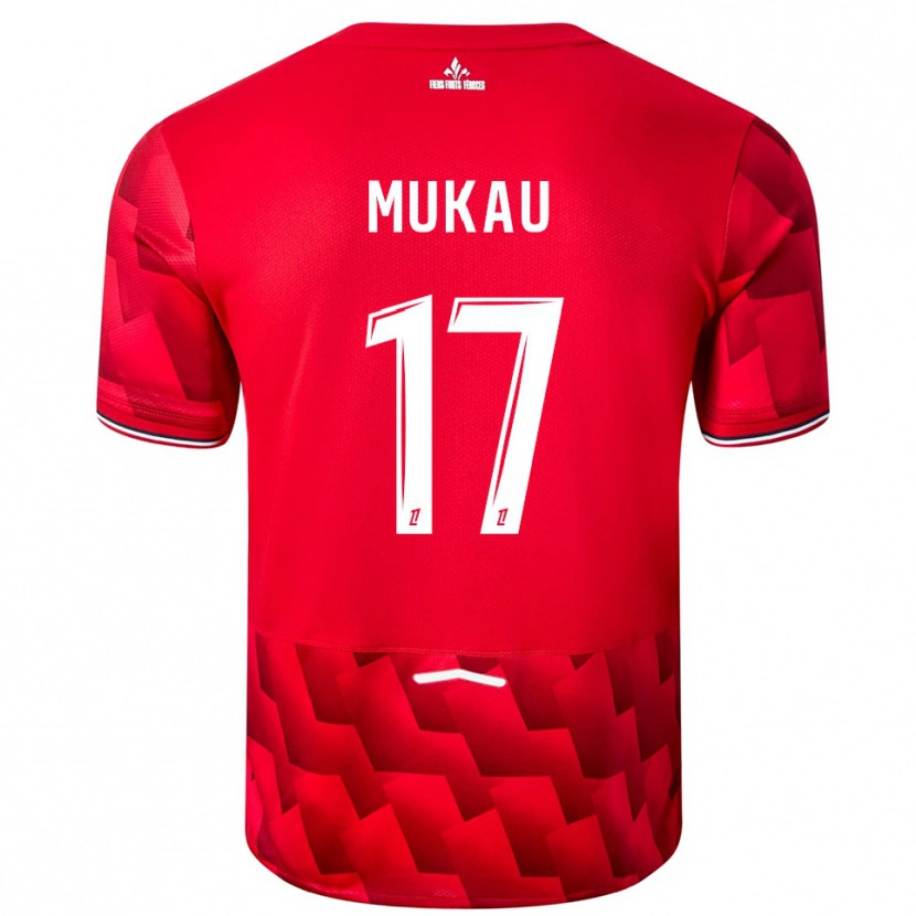 Danxen Kid Ngal'ayel Mukau #17 Red White Home Jersey 2025/26 T-Shirt