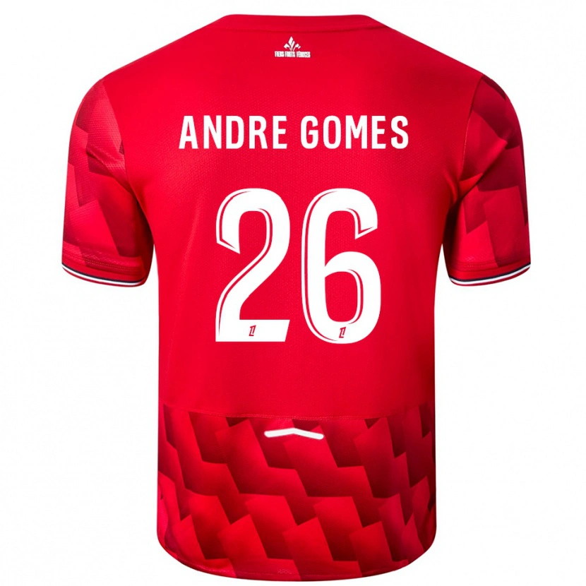Danxen Kid André Gomes #26 Red White Home Jersey 2025/26 T-Shirt