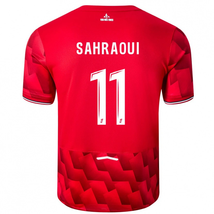 Danxen Kid Osame Sahraoui #11 Red White Home Jersey 2025/26 T-Shirt