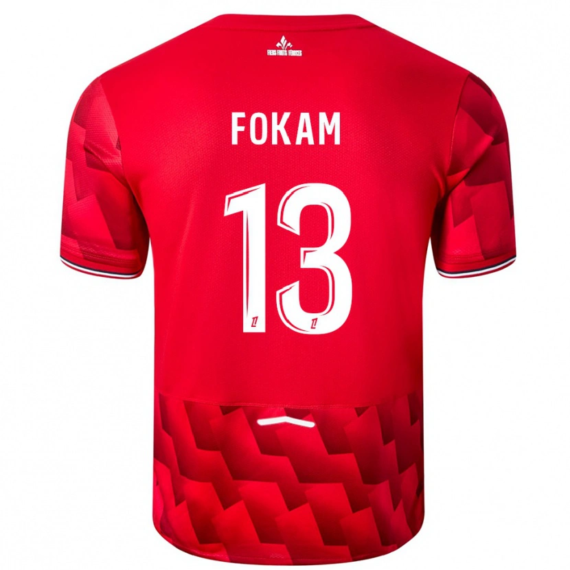 Danxen Kid Ulrich Fokam #13 Red White Home Jersey 2025/26 T-Shirt