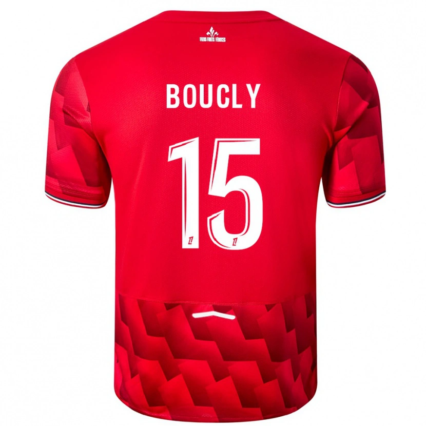 Danxen Kid Maite Boucly #15 Red White Home Jersey 2025/26 T-Shirt
