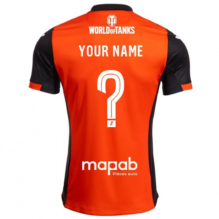 Danxen Kid Your Name #0 Black Orange Home Jersey 2025/26 T-Shirt