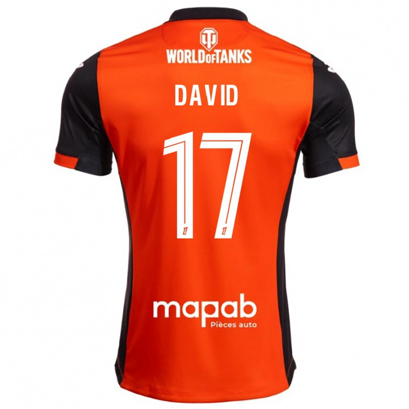 Danxen Kid Dune David #17 Black Orange Home Jersey 2025/26 T-Shirt