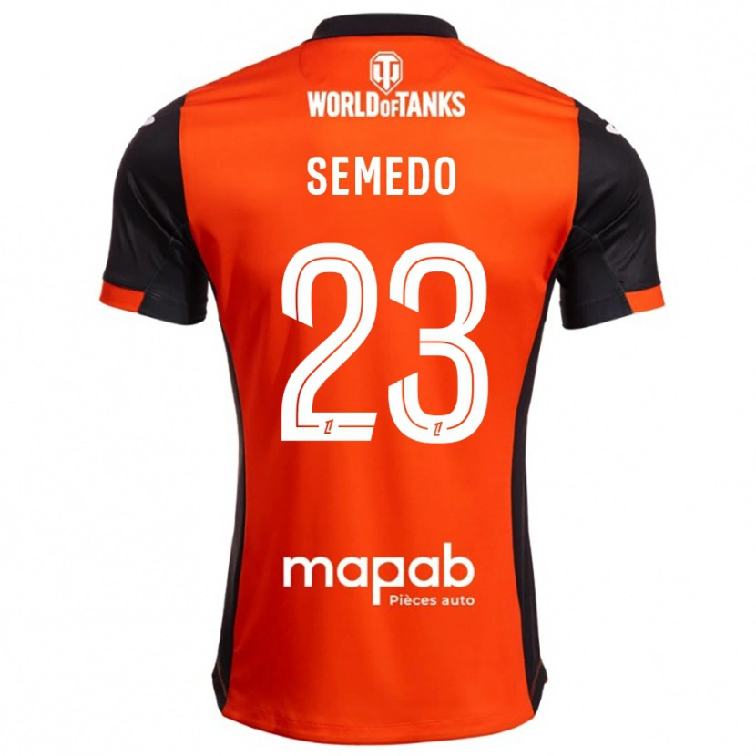 Danxen Kid Daniel Semedo #23 Black Orange Home Jersey 2025/26 T-Shirt