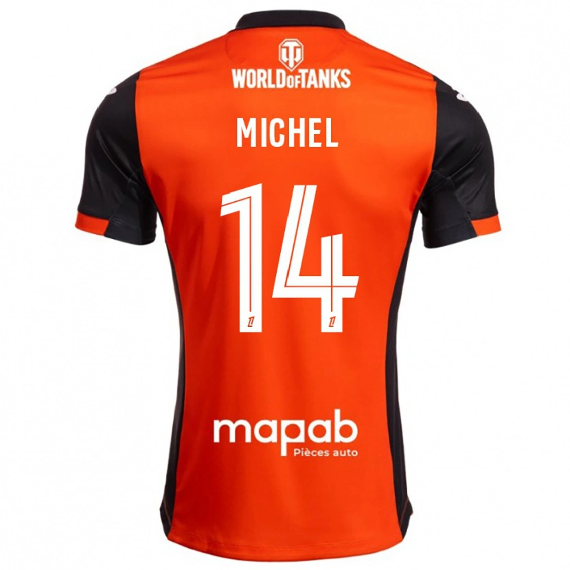Danxen Kid Raphaël Michel #14 Black Orange Home Jersey 2025/26 T-Shirt