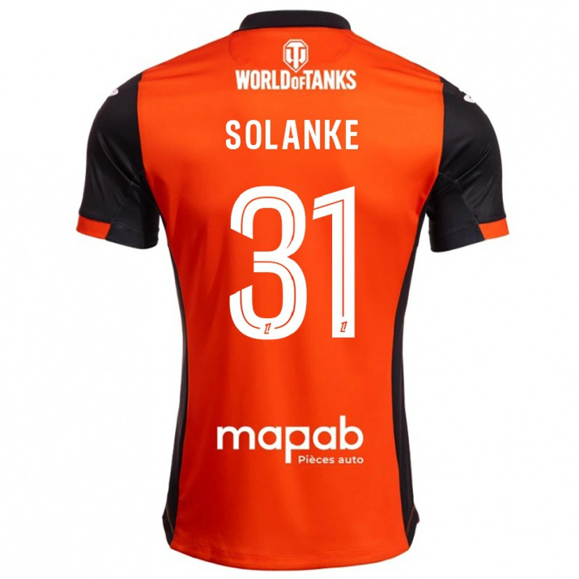 Danxen Kid Ade Solanke #31 Black Orange Home Jersey 2025/26 T-Shirt