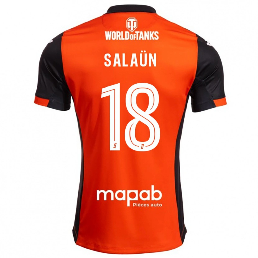 Danxen Kid Elody Salaün #18 Black Orange Home Jersey 2025/26 T-Shirt