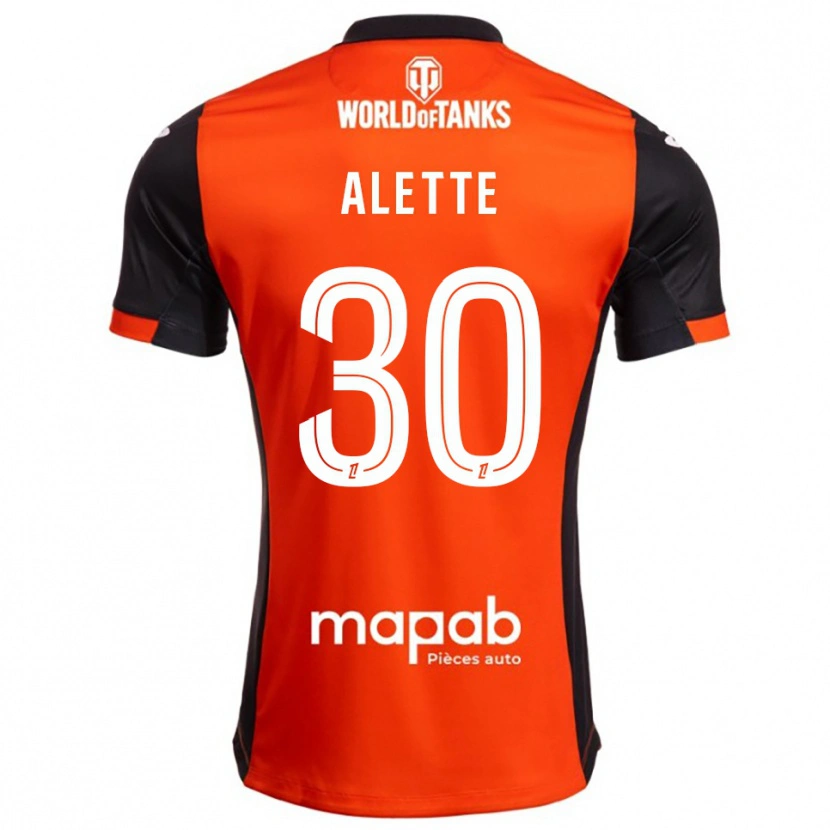 Danxen Kid Gaël Alette #30 Black Orange Home Jersey 2025/26 T-Shirt