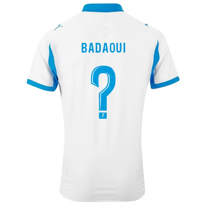Danxen Kid Yassine Badaoui #0 White Sky Blue Home Jersey 2025/26 T-Shirt