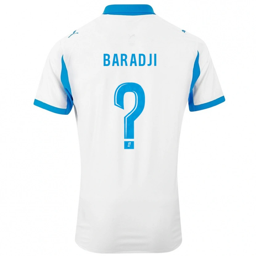 Danxen Kid Mohamed Baradji #0 White Sky Blue Home Jersey 2025/26 T-Shirt