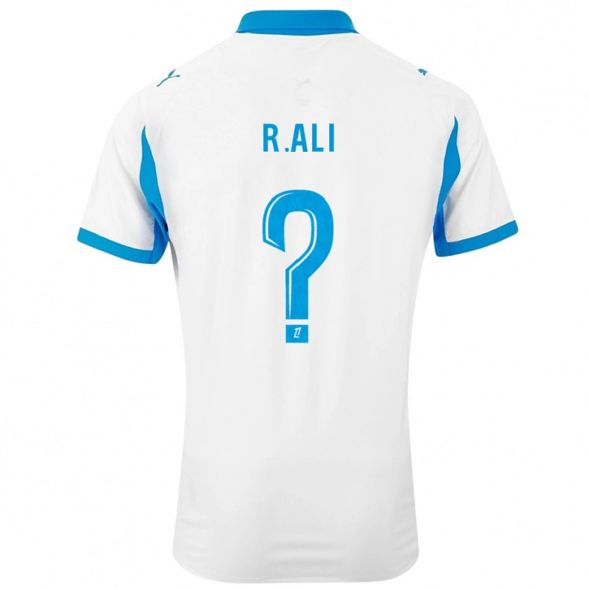 Danxen Kid Raïs Ali #0 White Sky Blue Home Jersey 2025/26 T-Shirt