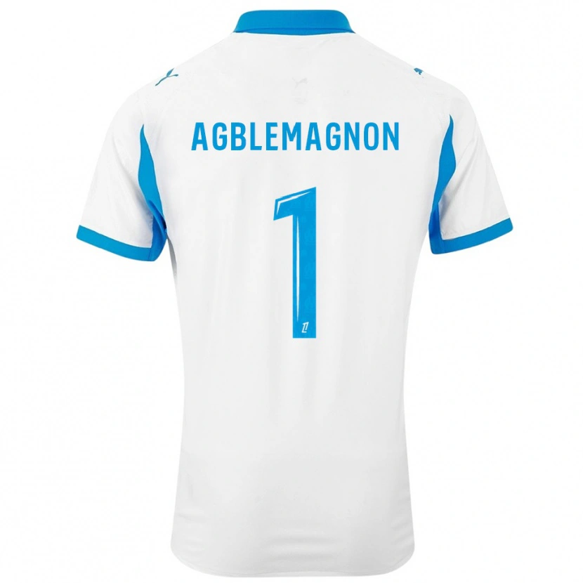 Danxen Kid Jordan Agblemagnon #1 White Sky Blue Home Jersey 2025/26 T-Shirt