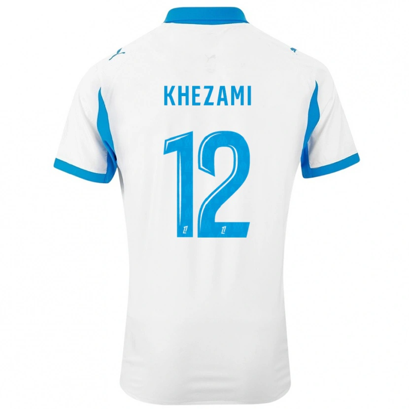 Danxen Kid Roselène Khezami #12 White Sky Blue Home Jersey 2025/26 T-Shirt