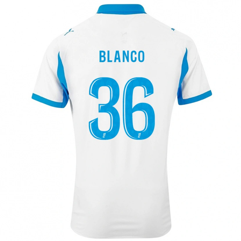 Danxen Kid Rubén Blanco #36 White Sky Blue Home Jersey 2025/26 T-Shirt