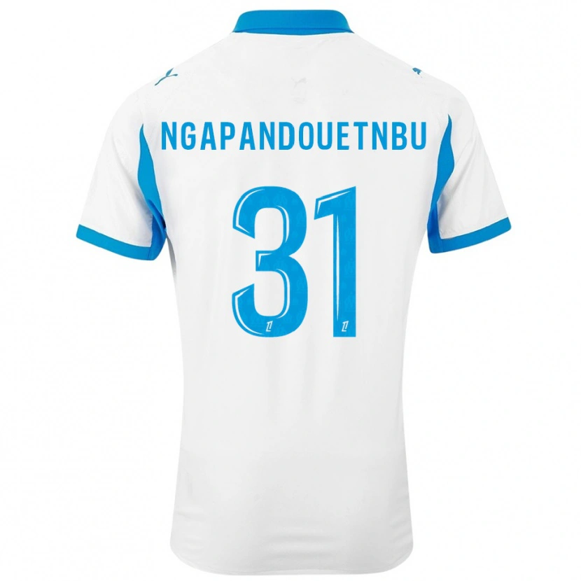 Danxen Kid Simon Ngapandouetnbu #31 White Sky Blue Home Jersey 2025/26 T-Shirt