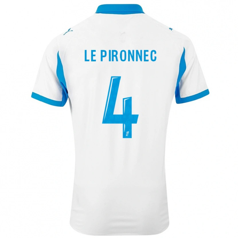 Danxen Kid Kélian Le Pironnec #4 White Sky Blue Home Jersey 2025/26 T-Shirt