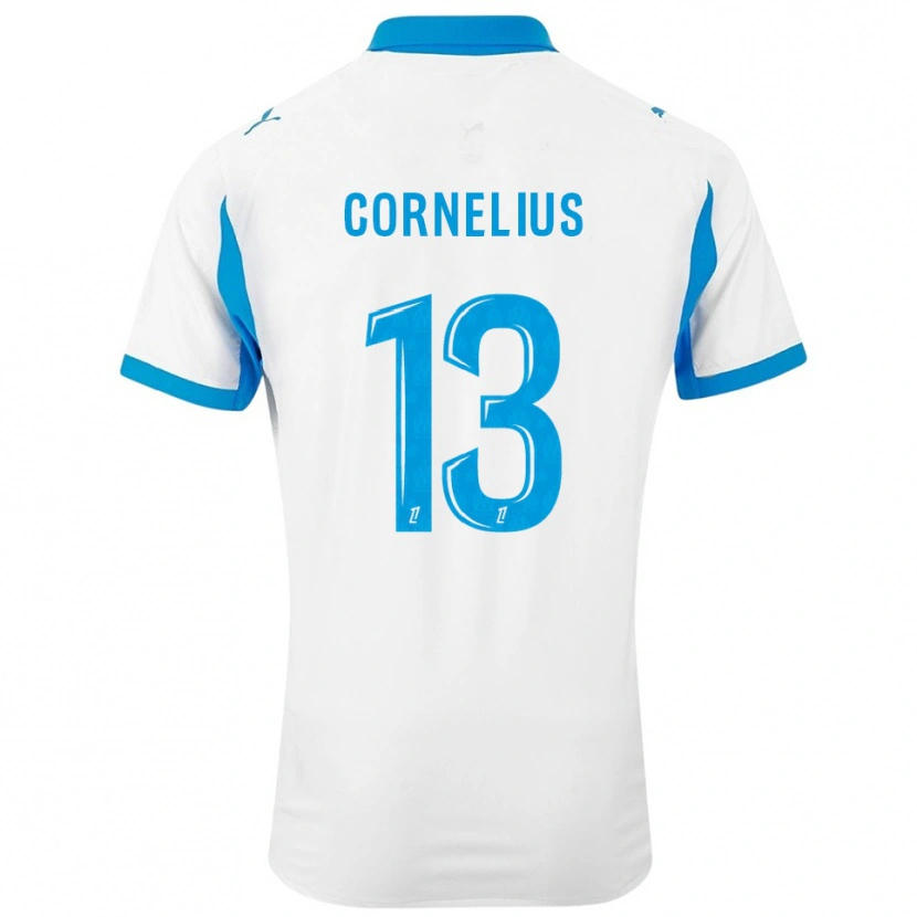 Danxen Kid Derek Cornelius #13 White Sky Blue Home Jersey 2025/26 T-Shirt