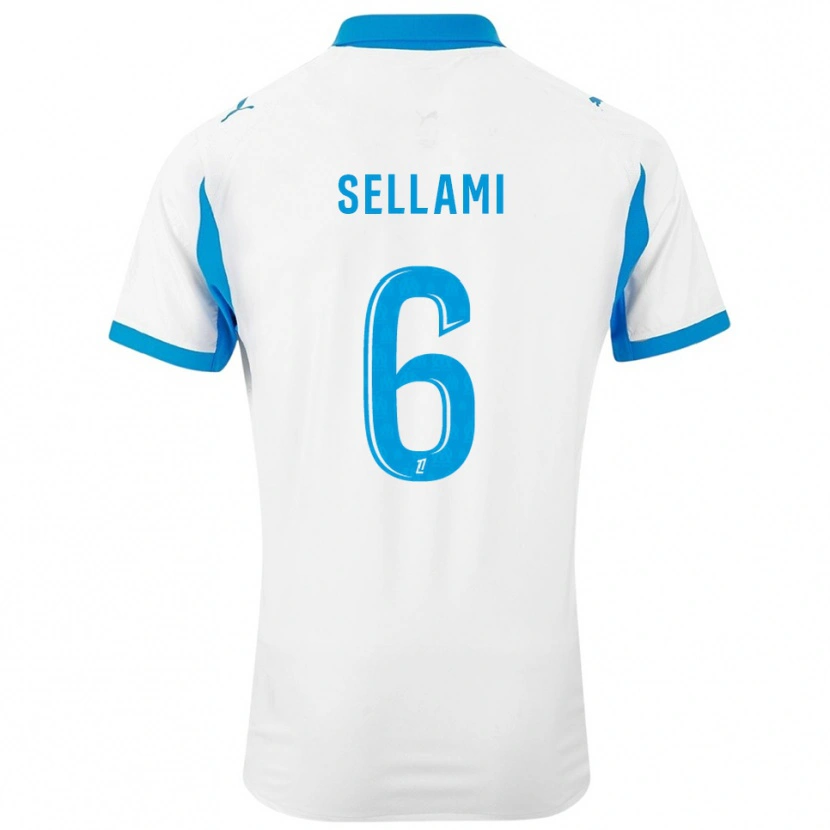 Danxen Kid Yanis Sellami #6 White Sky Blue Home Jersey 2025/26 T-Shirt