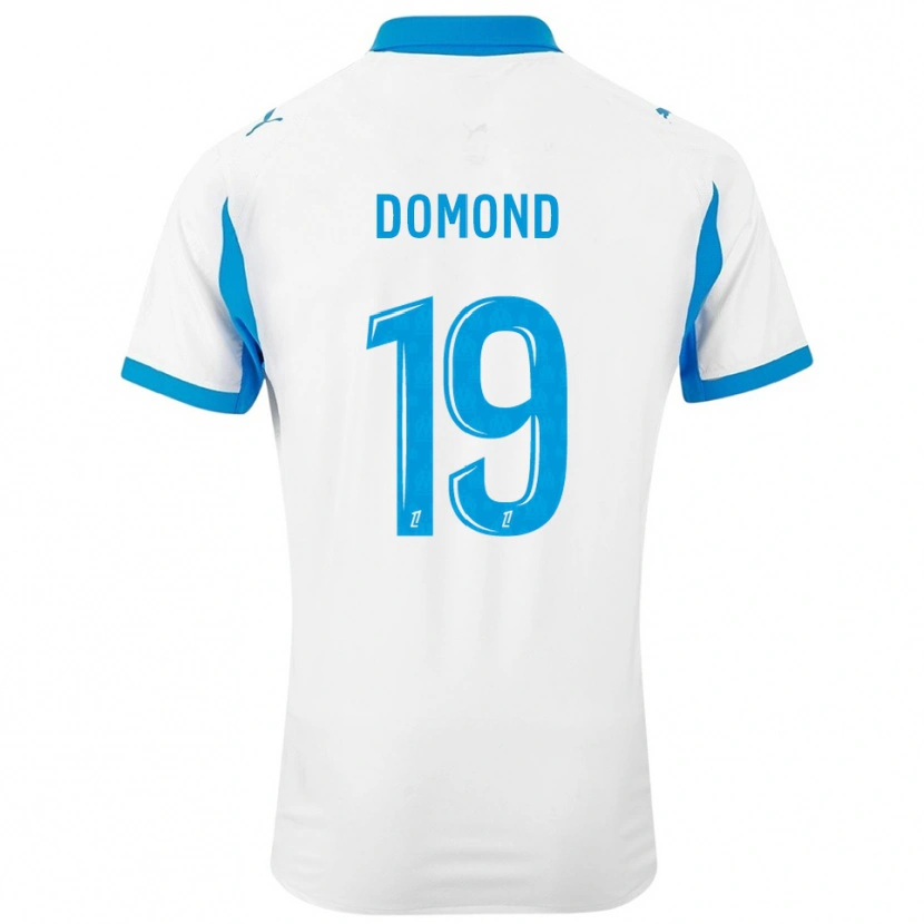 Danxen Kid Chelsea Domond #19 White Sky Blue Home Jersey 2025/26 T-Shirt