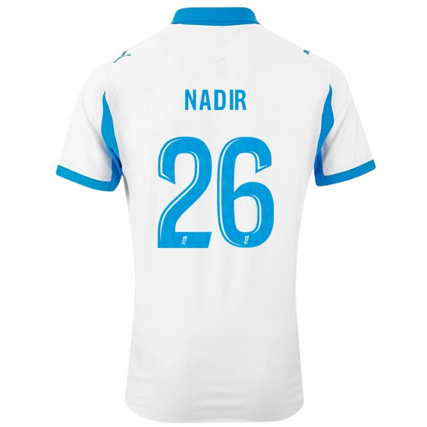 Danxen Kid Bilal Nadir #26 White Sky Blue Home Jersey 2025/26 T-Shirt