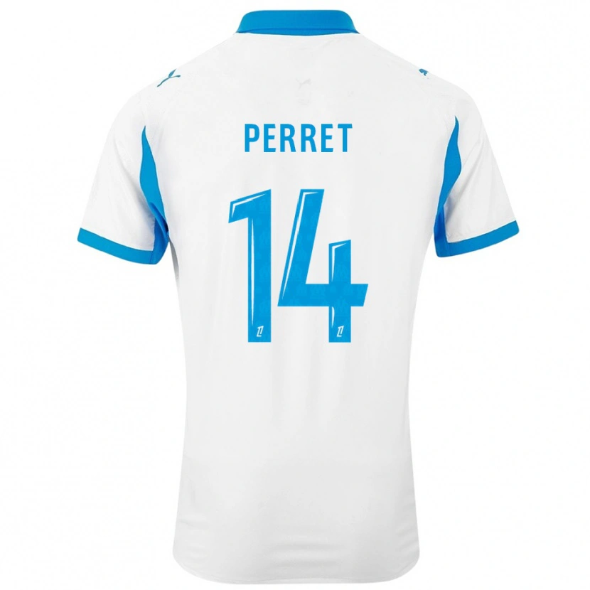 Danxen Kid Jenny Perret #14 White Sky Blue Home Jersey 2025/26 T-Shirt