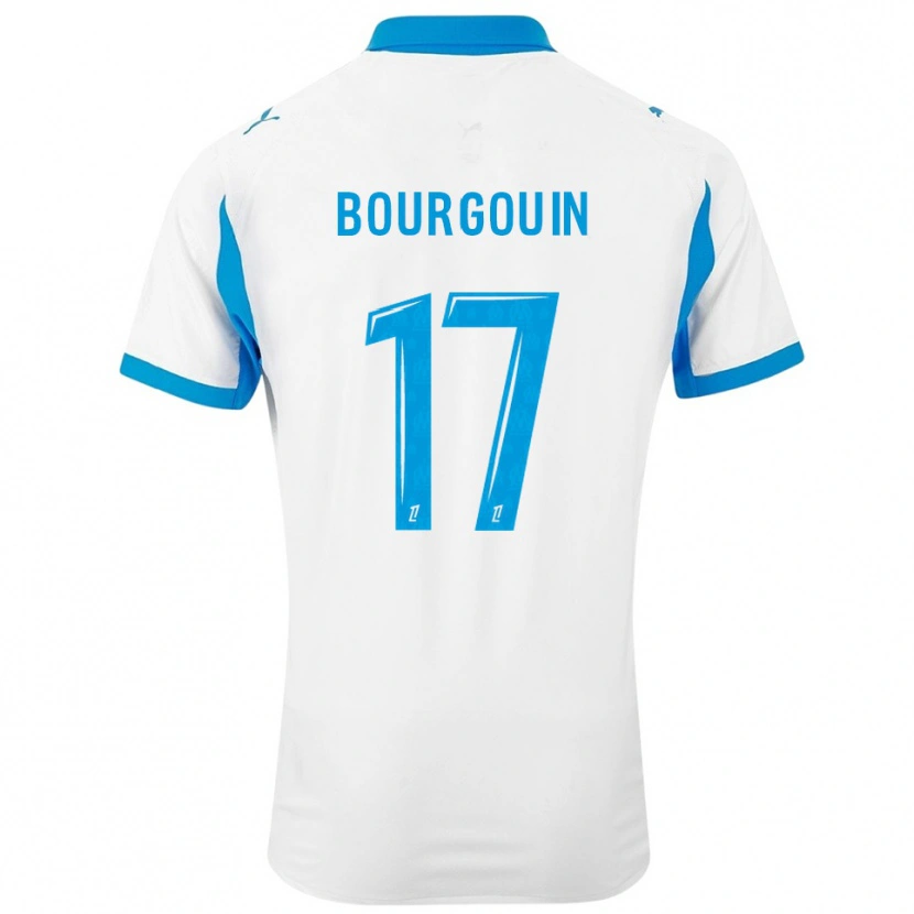 Danxen Kid Laura Bourgouin #17 White Sky Blue Home Jersey 2025/26 T-Shirt
