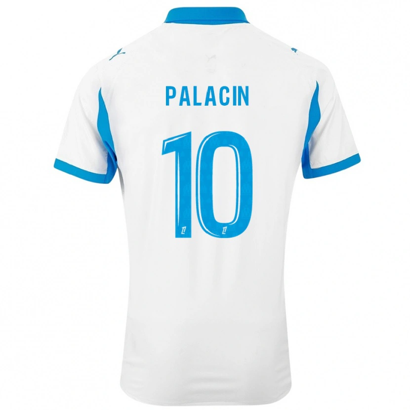 Danxen Kid Sara Palacin #10 White Sky Blue Home Jersey 2025/26 T-Shirt