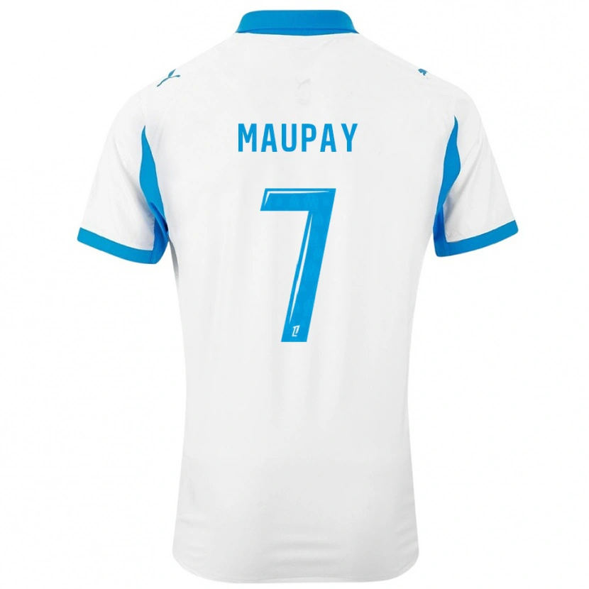 Danxen Kid Neal Maupay #7 White Sky Blue Home Jersey 2025/26 T-Shirt