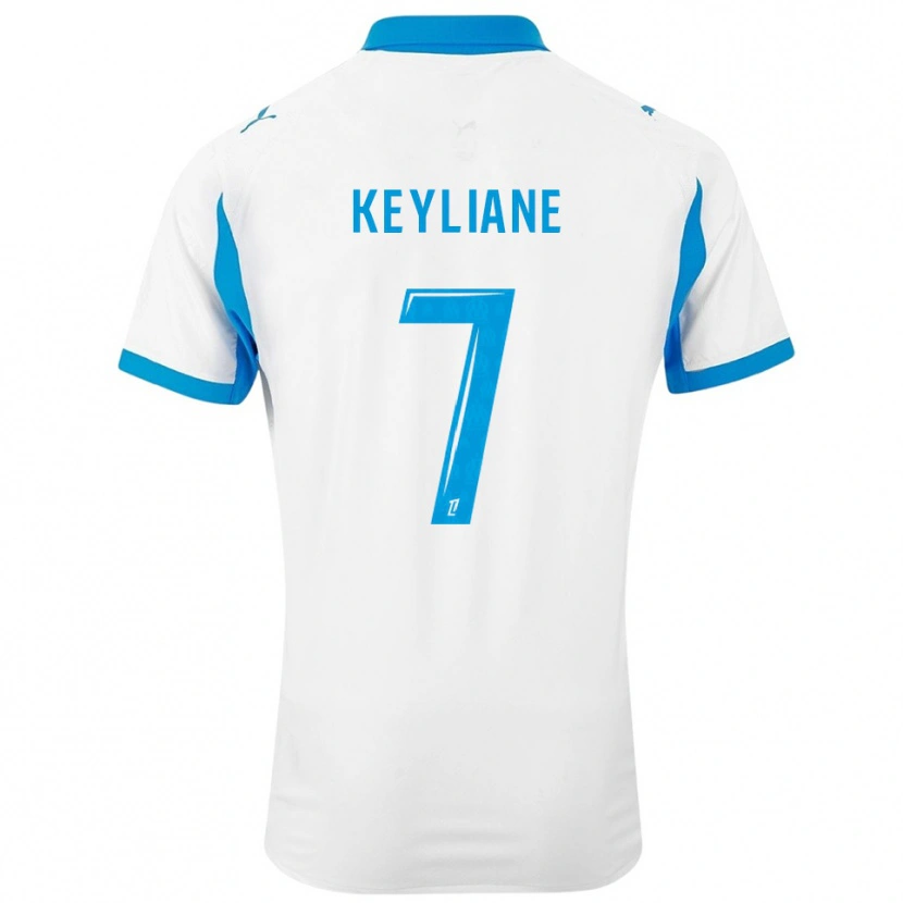 Danxen Kid Keyliane Abdallah #7 White Sky Blue Home Jersey 2025/26 T-Shirt
