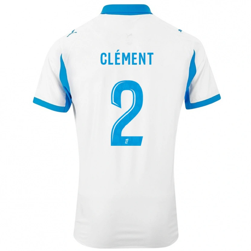 Danxen Kid Mathis Clément #2 White Sky Blue Home Jersey 2025/26 T-Shirt