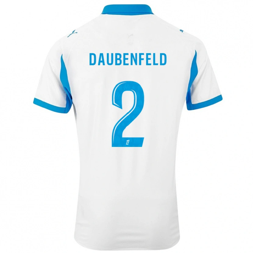 Danxen Kid Lucas Daubenfeld #2 White Sky Blue Home Jersey 2025/26 T-Shirt
