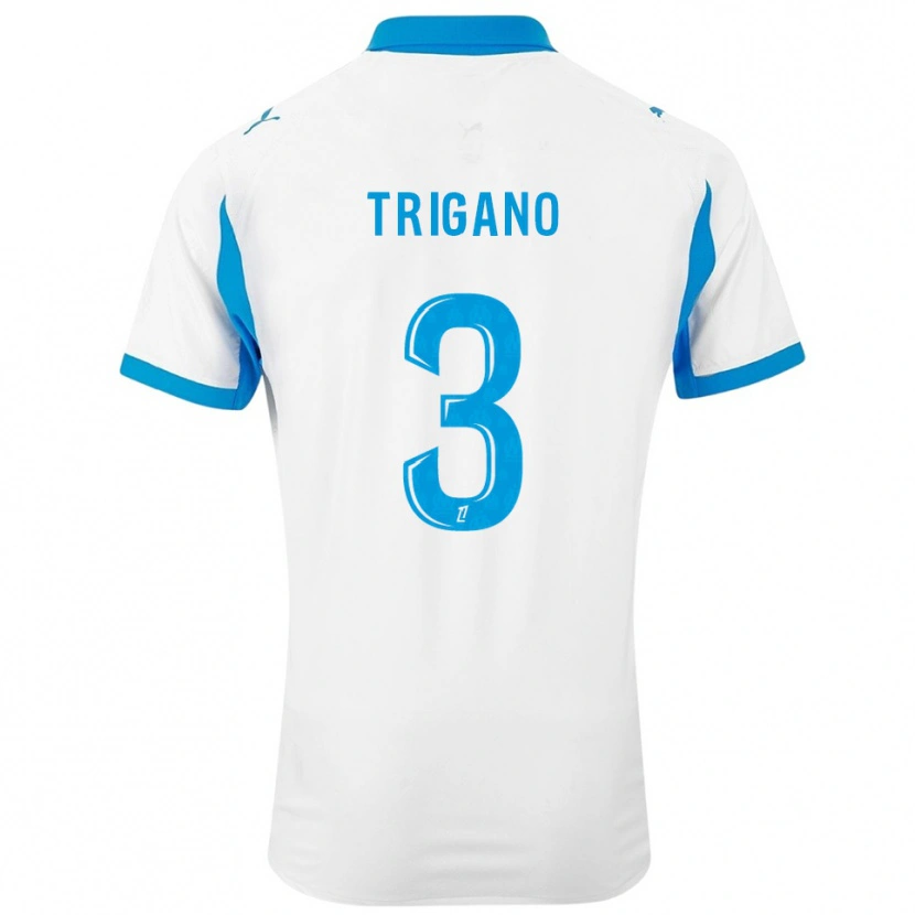 Danxen Kid Paolo Trigano #3 White Sky Blue Home Jersey 2025/26 T-Shirt
