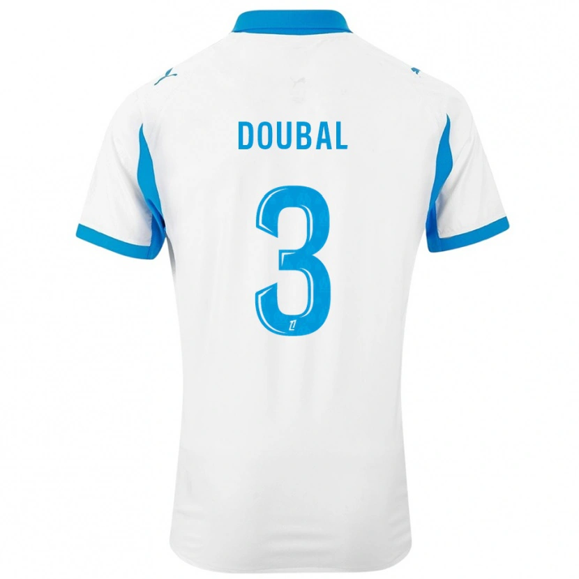 Danxen Kid Anis Doubal #3 White Sky Blue Home Jersey 2025/26 T-Shirt