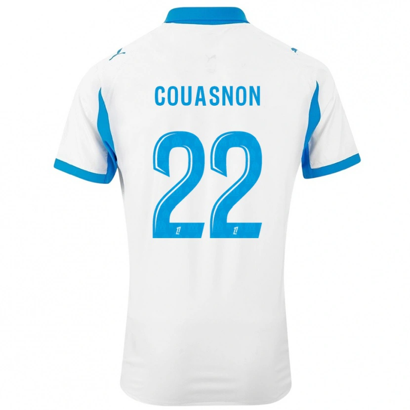 Danxen Kid Roxane Couasnon #22 White Sky Blue Home Jersey 2025/26 T-Shirt