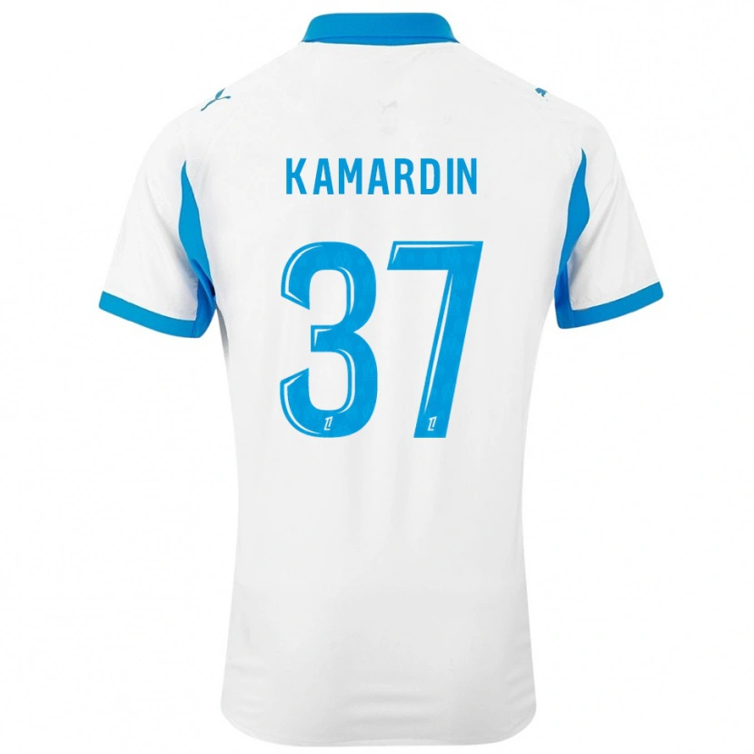 Danxen Kid Aaron Kamardin #37 White Sky Blue Home Jersey 2025/26 T-Shirt