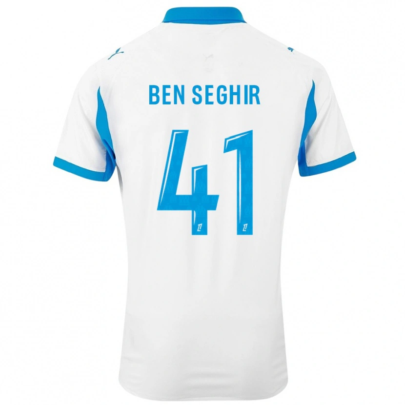 Danxen Kid Salim Ben Seghir #41 White Sky Blue Home Jersey 2025/26 T-Shirt