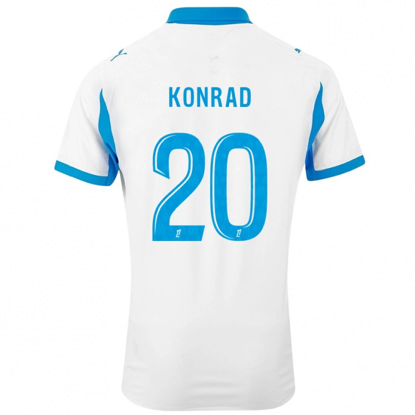 Danxen Kid Konrad De La Fuente #20 White Sky Blue Home Jersey 2025/26 T-Shirt