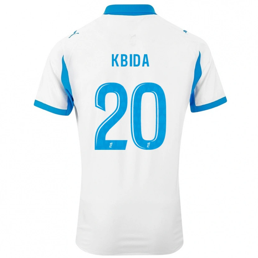 Danxen Kid Ines Kbida #20 White Sky Blue Home Jersey 2025/26 T-Shirt