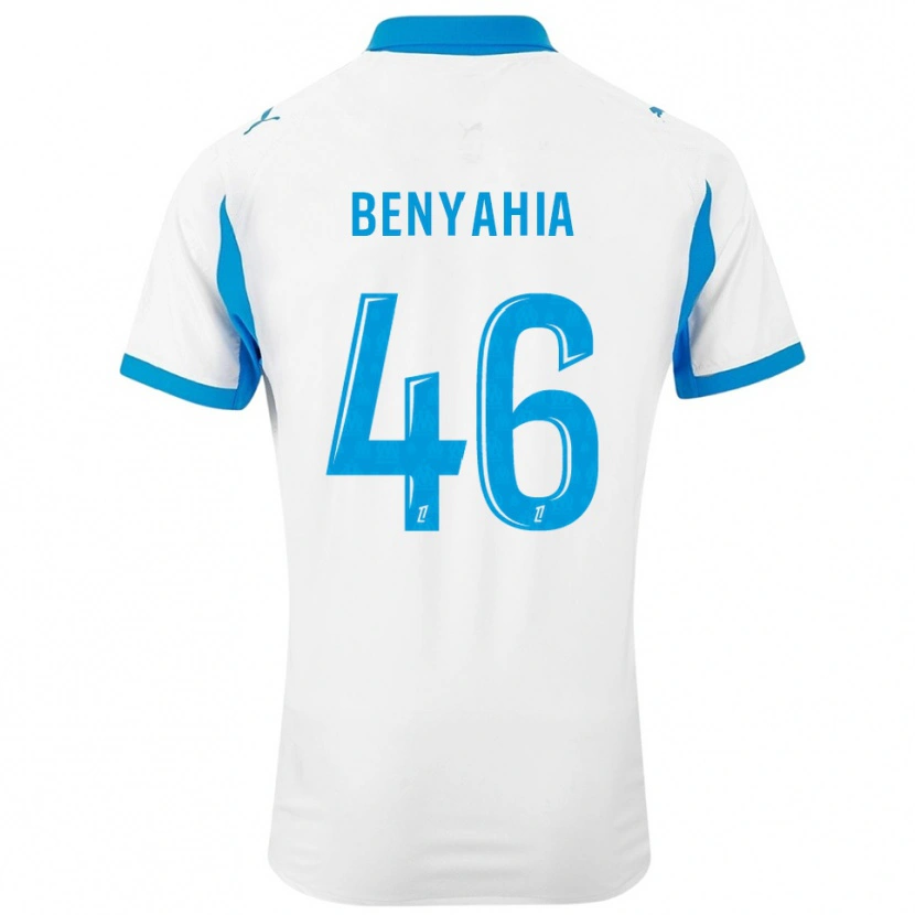 Danxen Kid Aylan Benyahia-Tani #46 White Sky Blue Home Jersey 2025/26 T-Shirt