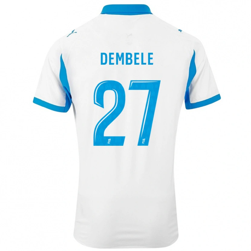 Danxen Kid Coumba Dembélé #27 White Sky Blue Home Jersey 2025/26 T-Shirt
