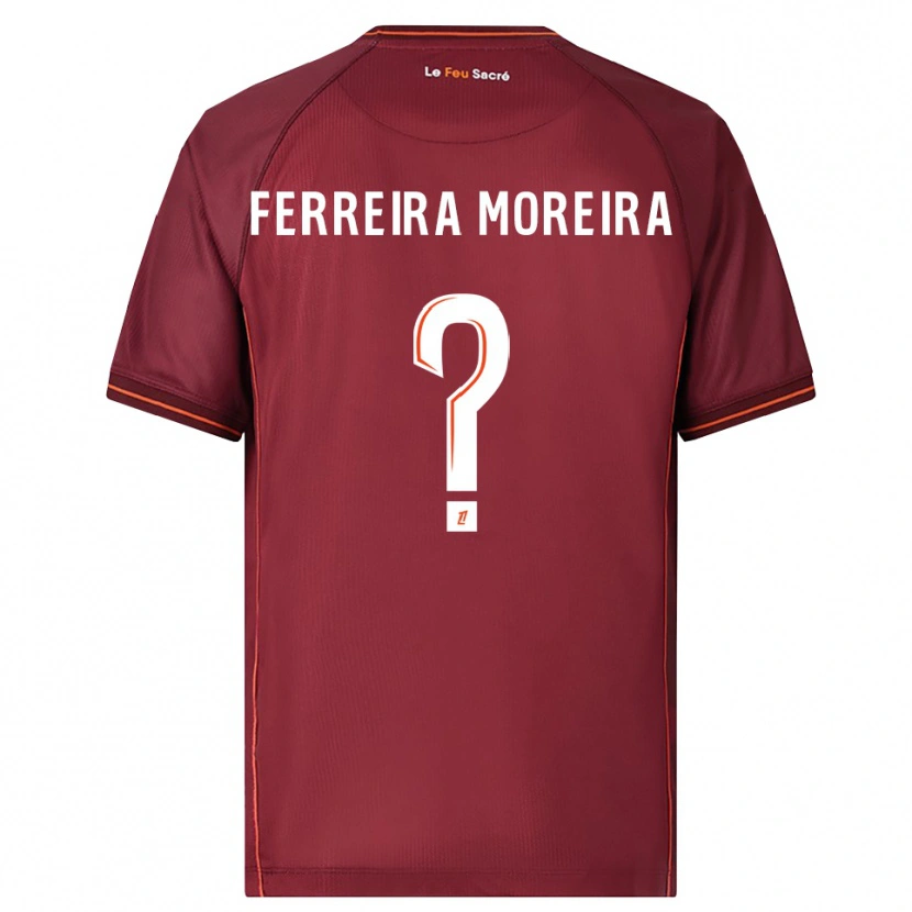Danxen Kid Ruben Ferreira Moreira #0 Burgundy White Home Jersey 2025/26 T-Shirt