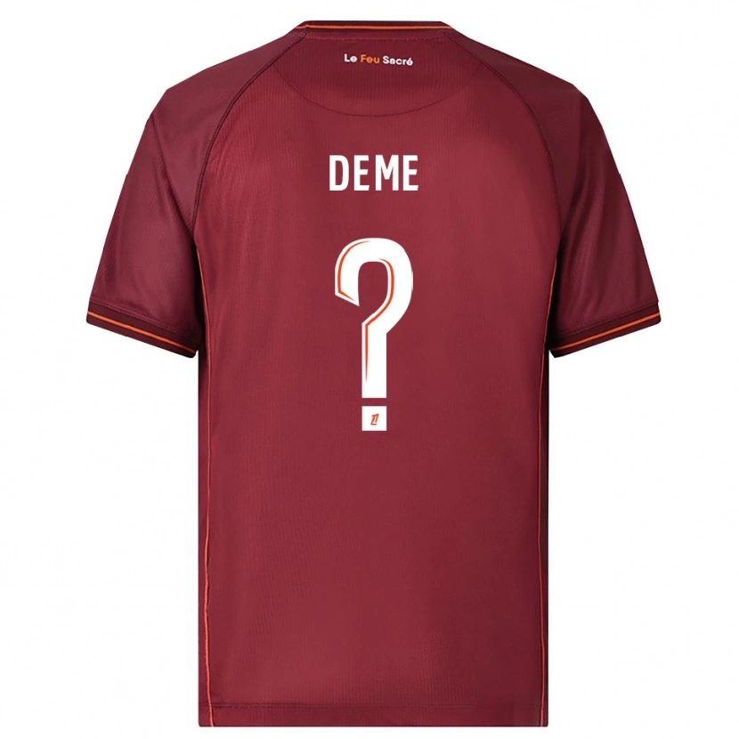 Danxen Kid Oumar Deme #0 Burgundy White Home Jersey 2025/26 T-Shirt