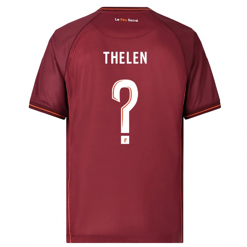 Danxen Kid Eliot Thelen #0 Burgundy White Home Jersey 2025/26 T-Shirt