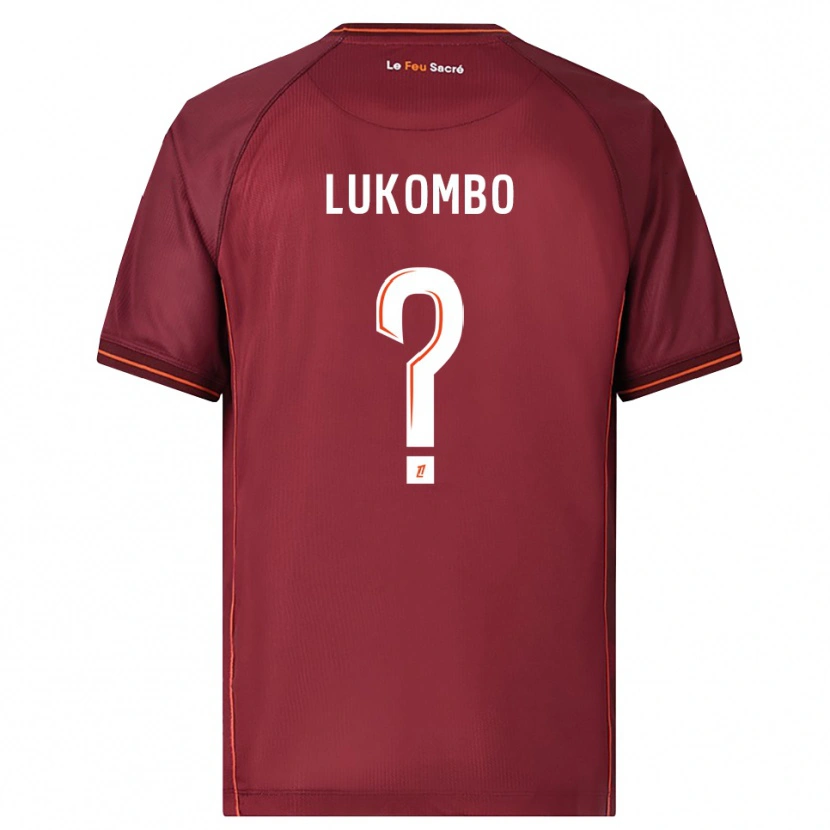 Danxen Kid Joseph Lukombo #0 Burgundy White Home Jersey 2025/26 T-Shirt
