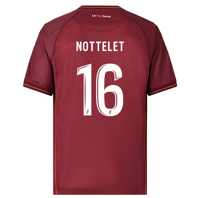 Danxen Kid Gillian Nottelet #16 Burgundy White Home Jersey 2025/26 T-Shirt