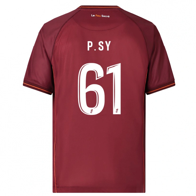 Danxen Kid Pape Sy #61 Burgundy White Home Jersey 2025/26 T-Shirt