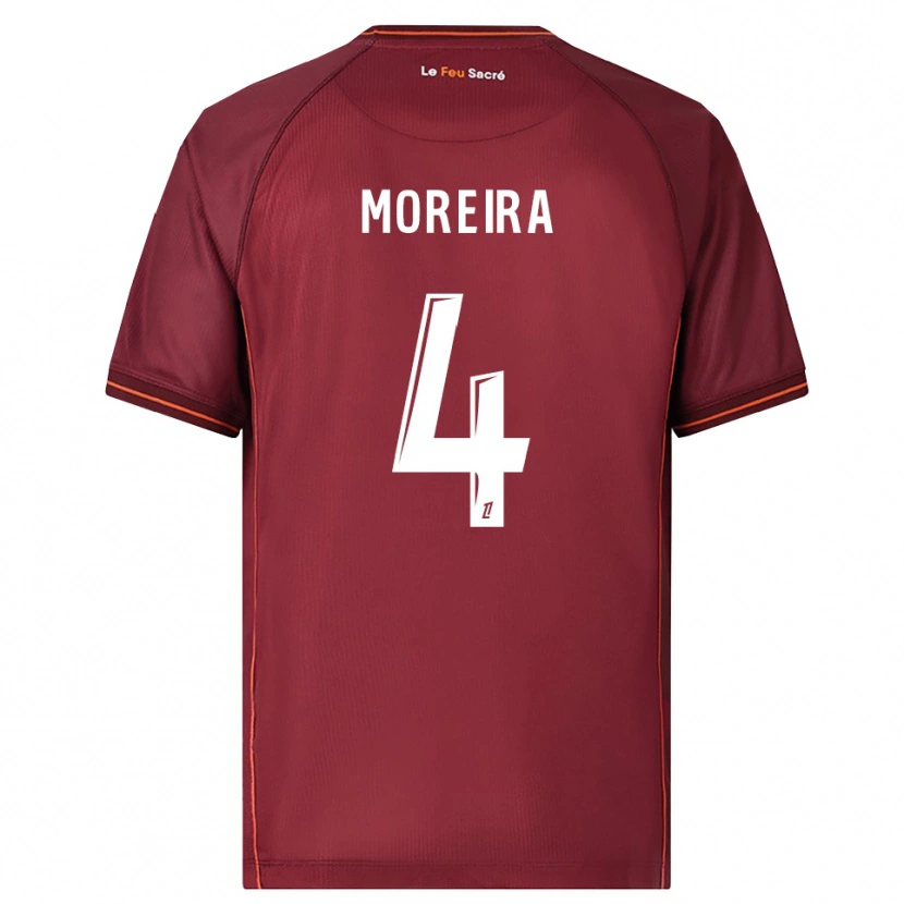 Danxen Kid Clara Moreira #4 Burgundy White Home Jersey 2025/26 T-Shirt